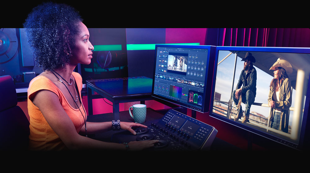 Colorist suite with DaVinci Resolve Color page
