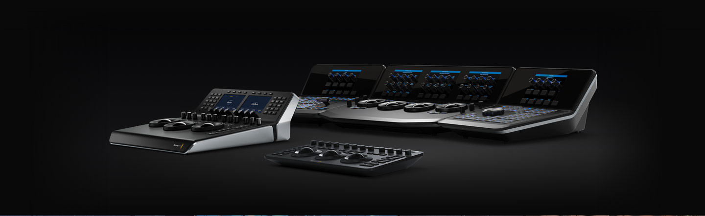 DaVinci Resolve Mini Panel, Micro Color Panel, and Advanced Panel
