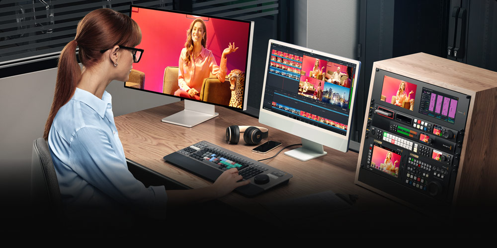DaVinci Resolve Edit page workstation